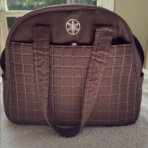 GAIAM Brown 7 Pocket Yoga Bag, 11x14.5”